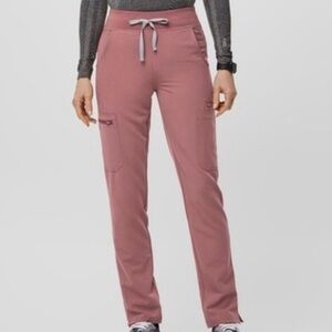 Figs Women's High Waisted YOLA pants (original Mauve)